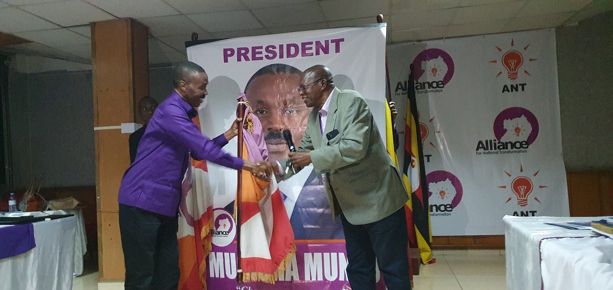 TheAllianceUG's tweet image. BREAKING NEWS: Maj. Gen. (Rtd) @mugishamuntu has been unanimously elected as the ANT Presidential Flagbearer for the 2026–2031 elections during the party's Expanded National Conference. Delegates from all sub-regions endorsed his candidacy.