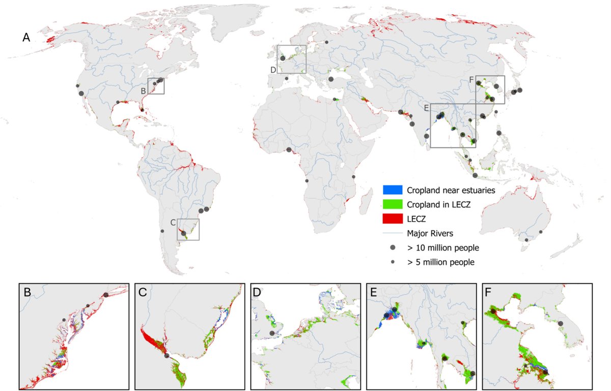 DalHydro's tweet image. New WIREs Water review paper led by recent PhD grad Hayden Tackley on saltwater intrusion into soils and groundwater near estuaries -> with high-level calculations on global impacts wires.onlinelibrary.wiley.com/doi/10.1002/wa…
