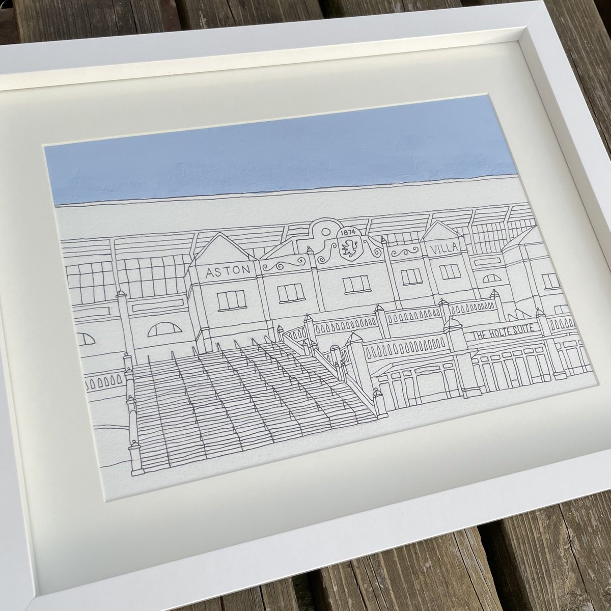 New artwork produced. The famous Holte End. The finest stand in the land! #avfc #utv