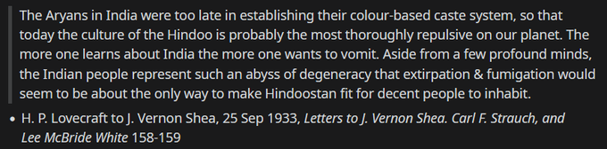 RusticBird777's tweet image. HP Lovecraft on India