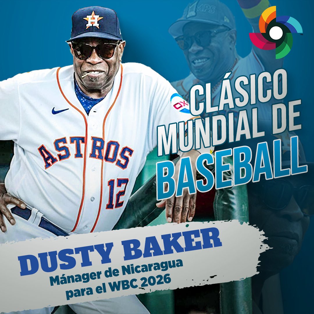Rayo2Fer's tweet image. 🚨🚨Breaking News

Dusty Baker will be the NICARAGUA 🇳🇮 manager in the 2026 World Baseball Classic.

The legend will come with his coaching staff.

Massive News !!!