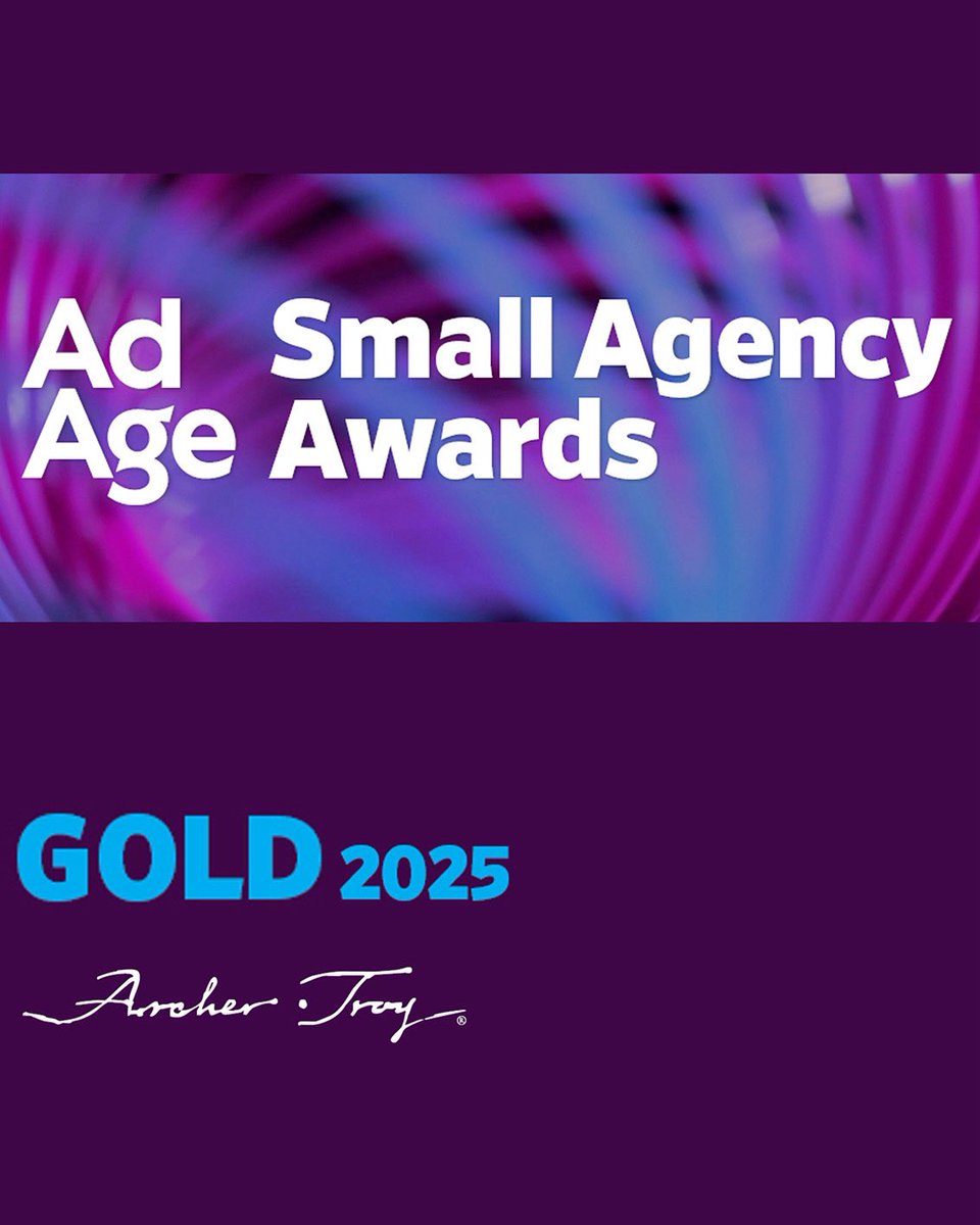 Ganamos Oro en los Small Agency Awards de Ad Age. 🥇🇺🇸🇨🇦🇲🇽

Estamos muy agradecidos por este reconocimiento, entre tantas talentosas agencias internacionales. #AdAgeSmallAgency #AdAge #ArcherTroy #IdeasQueConquistan #Creativity #Ideas #Advertising