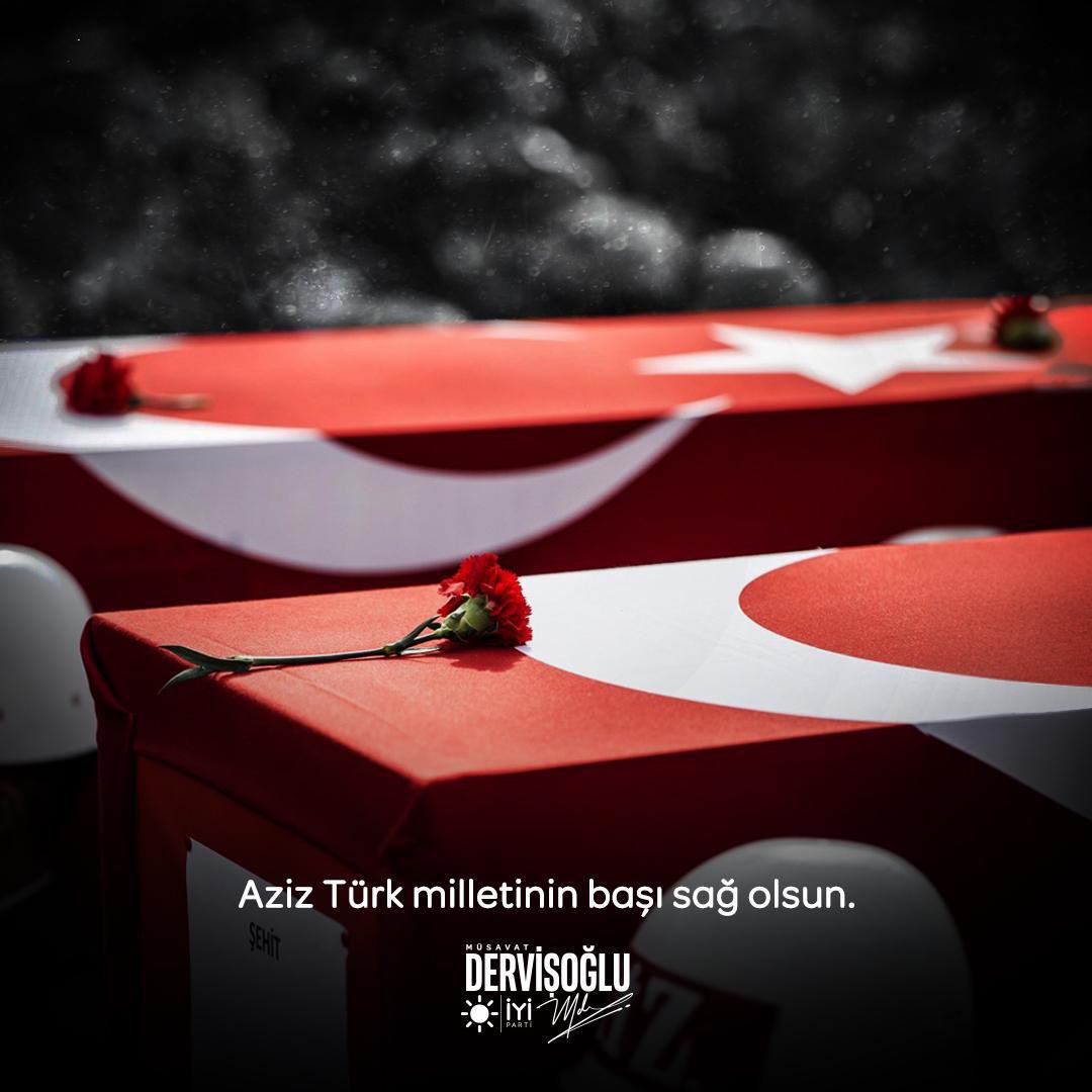 Şırnak'ta görevi başında yaralanan ve kaldırıldığı hastanede şehit olan Jandarma Uzman Çavuş Mehmet Ali Yıldırım'a Allah’tan rahmet, kederli ailesine sabır ve başsağlığı diliyorum.

Şehidimizin ruhu şad, mekânı Cennet olsun.

Milletimizin başı sağ olsun. 🇹🇷