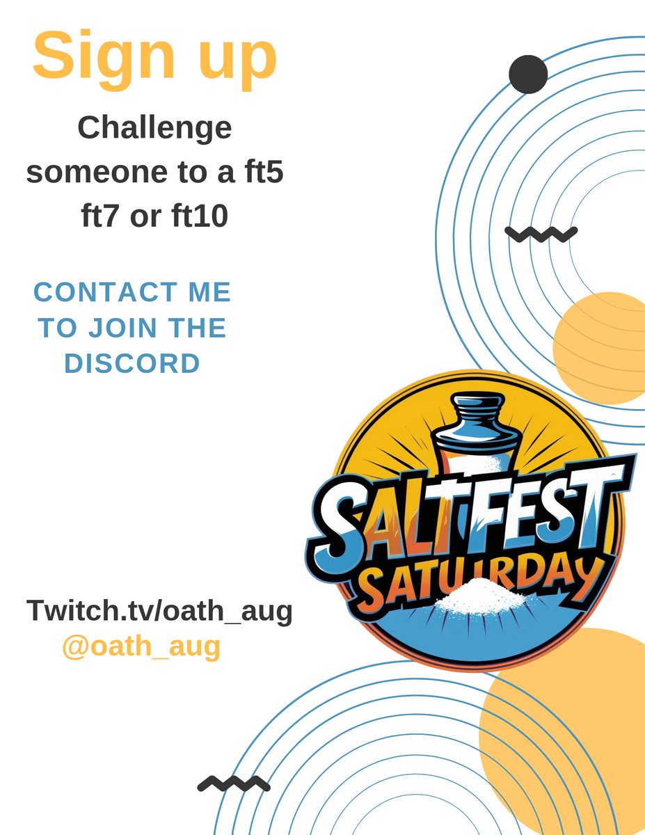 Oath_AUG's tweet image. Come and sign up for Saturday!