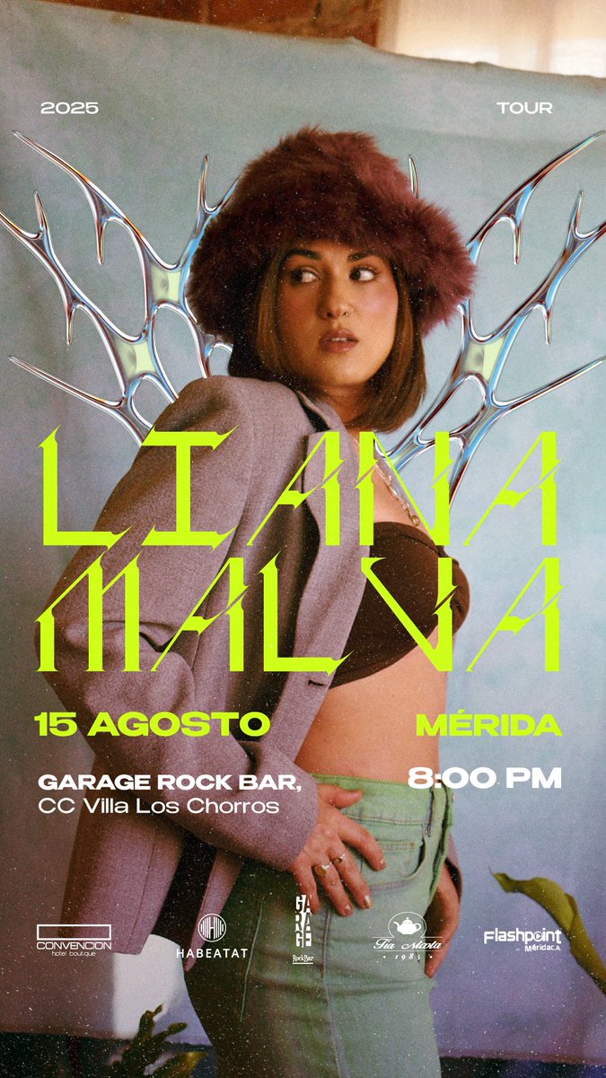 MÉRIDA 🤍tenía tiempo soñando con esto! 
nos vemos el próximo 15 de agosto en @garageorckbar
Está  vez regreso para cantarles en vivo x primera vez! 

Un show intimo q prepare con mucho cariño y q estoy segura será una noche mágica! 

¡Toda la info y entradas al +58 412-2439944!