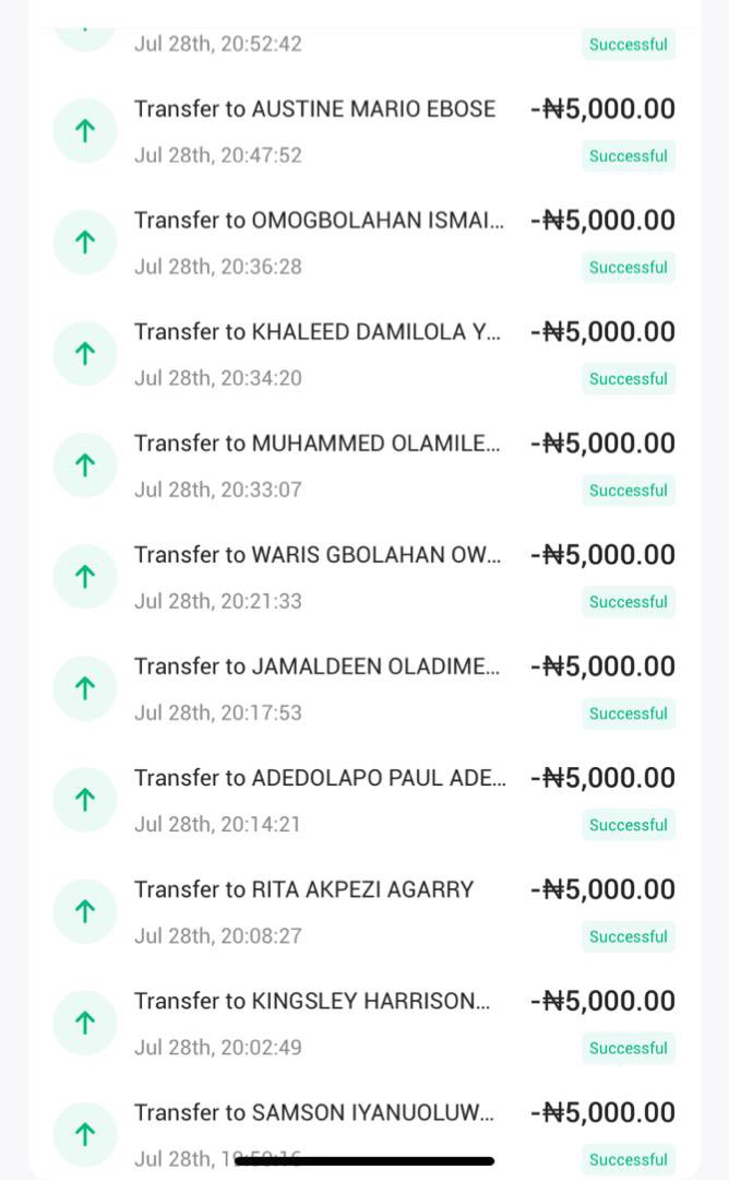 100k giveaway done for 20 Wizkid FCs. Thanks to <a href="/DJ_TUNEZ/">DJ TUNEZ</a> 🤤