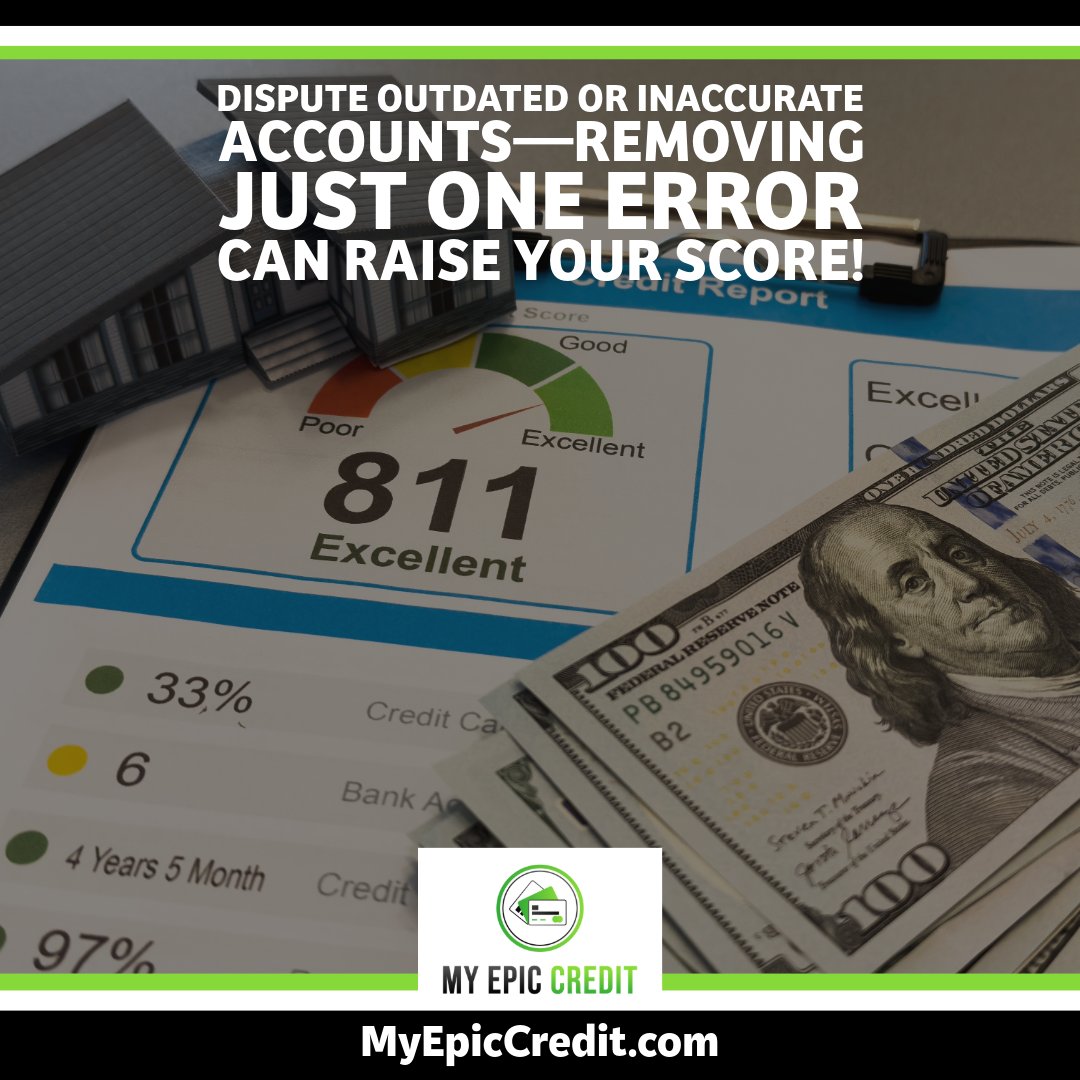 myepiccredit's tweet image. 📄 Dispute outdated or inaccurate accounts—removing just one error can raise your score!

The Best Credit Repair Business and Credit Training: myepiccredit.com

📈 Small wins lead to major credit growth.

#CreditFix #DisputeErrors #CreditScoreBoost #FinancialFreedom