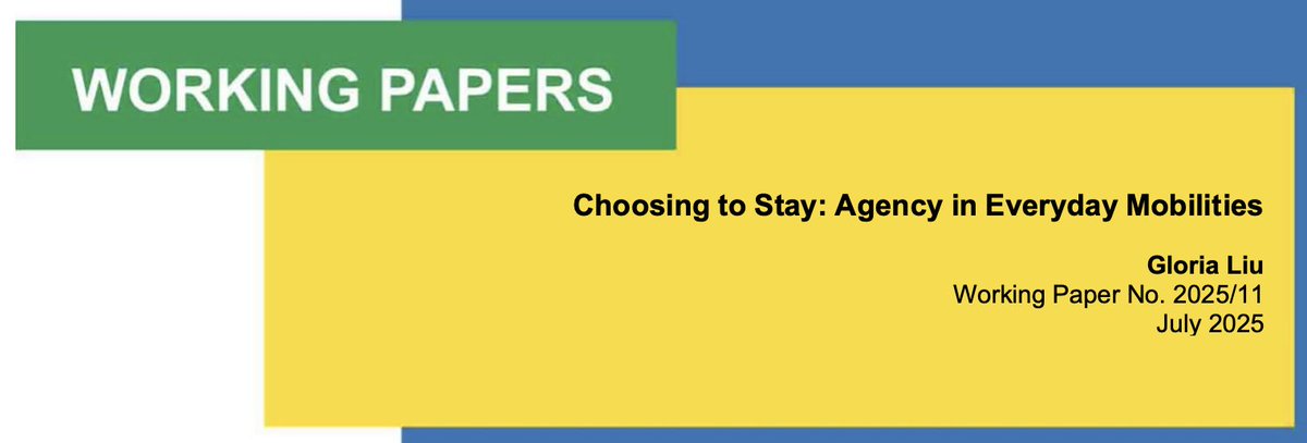 TMU Centre for Immigration & Settlement (@tmcis_iss) on Twitter photo #JustPublished: "Choosing to Stay: Agency in Everyday Mobilities" by Gloria Liu 🌎
Read here: bit.ly/3INpWhw
<a href="/cercmigration/">CERC Migration</a>
<a href="/TorontoMet/">Toronto Metropolitan University</a> #JustPublished: "Choosing to Stay: Agency in Everyday Mobilities" by Gloria Liu 🌎
Read here: bit.ly/3INpWhw
<a href="/cercmigration/">CERC Migration</a>
<a href="/TorontoMet/">Toronto Metropolitan University</a>