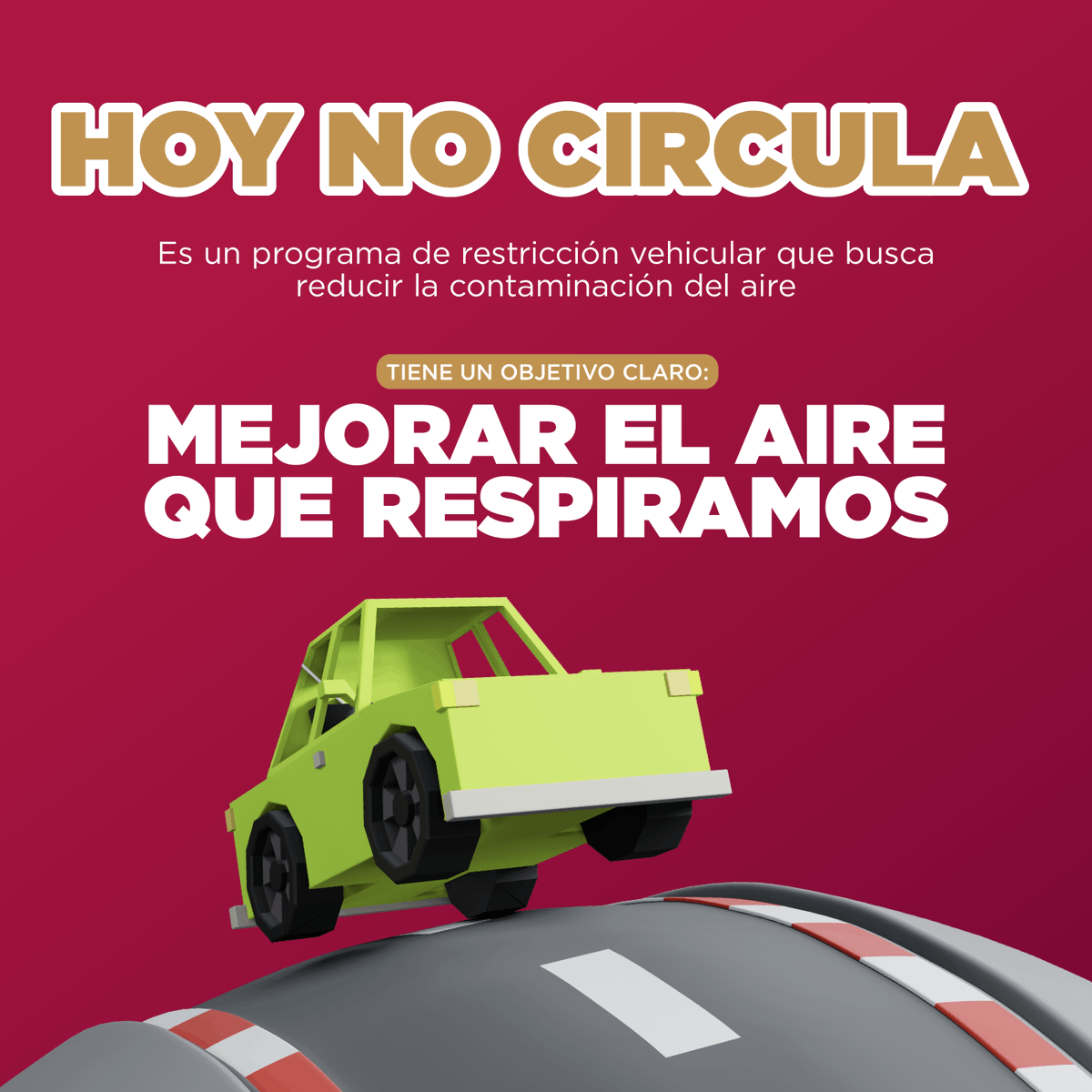 ComSocEdomex's tweet image. Para disminuir el tránsito vehicular se ha puesto en marcha el Programa #HoyNoCircula.
A través de esta iniciativa, se promueve el uso de medios más sostenibles y limpios, protegiendo así la salud pública.
#ElPoderDeServir
@Edomex
@AmbienteEdomex