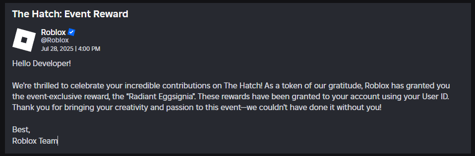 What?

I don't recall contributing anything to The Hatch???