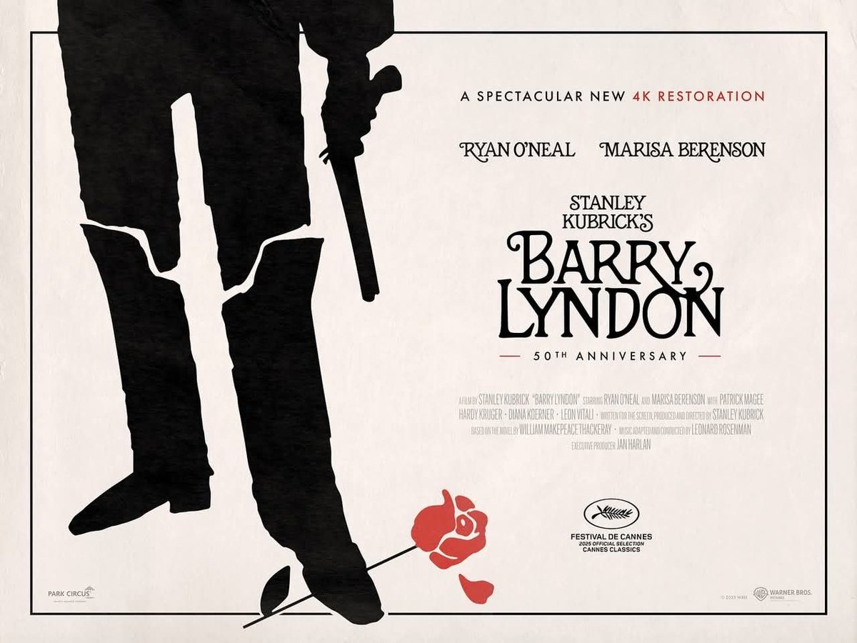 A late addition to our programme, Barry Lyndon returns to our screens for its fiftieth anniversary. Don't miss Stanley Kubrick's masterpiece - one of them, at least - this Saturday and Sunday.
