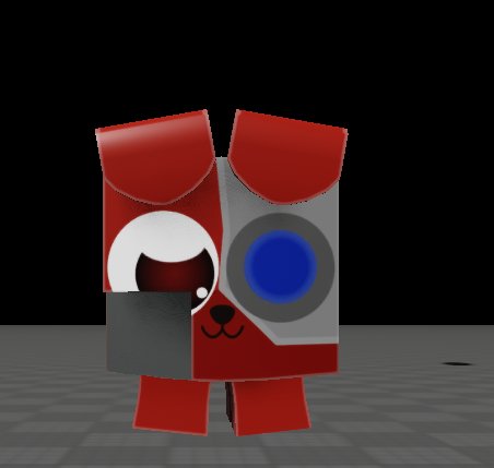 skipmodels's tweet image. Pet simulator style cyber dog #3dmodeling #blender #roblox