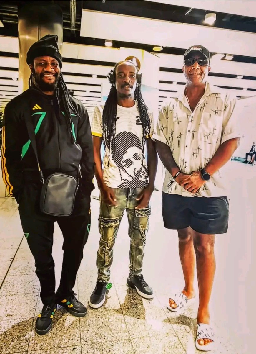 Winky D is with the One and Only Layaan Soljah and Jan Paul in the United Kingdom