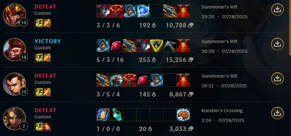 Dzisiaj bylo blisko ale nadal brakuje czegos ;/ Przynajmniej 1v1 wygralem o side'a. GG dobre gierki <a href="/Salaterka_/">Sal Terrae</a> <a href="/FikkleLoL/">Fikkle</a>