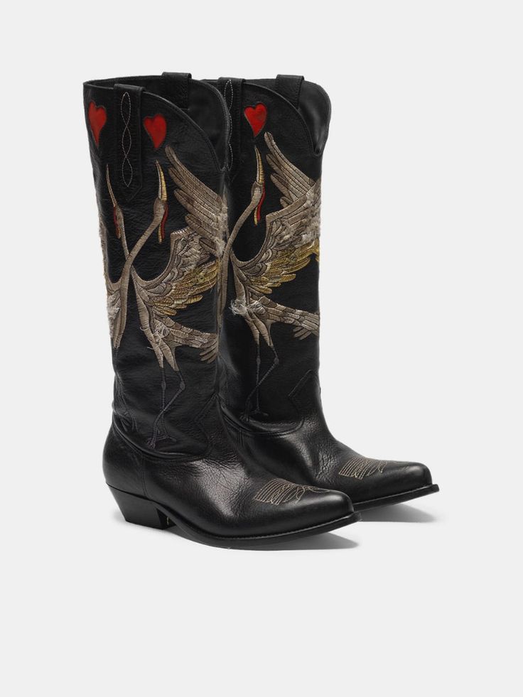 anndemeuleprada's tweet image. chiara&apos;s golden goose boots