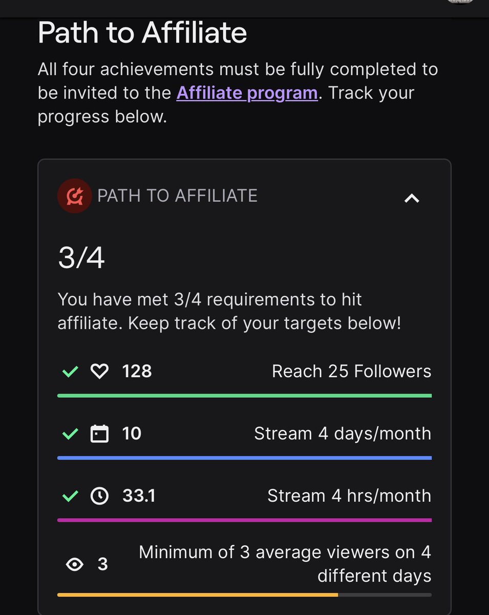 So I just found out I’m one day off affiliate! Gonna do a stream from 5:30-10:30 cst. We have a playoff match tn I would love if you guys would tune in so that I can hit affiliate 🫶
twitch.tv/reaperx6z