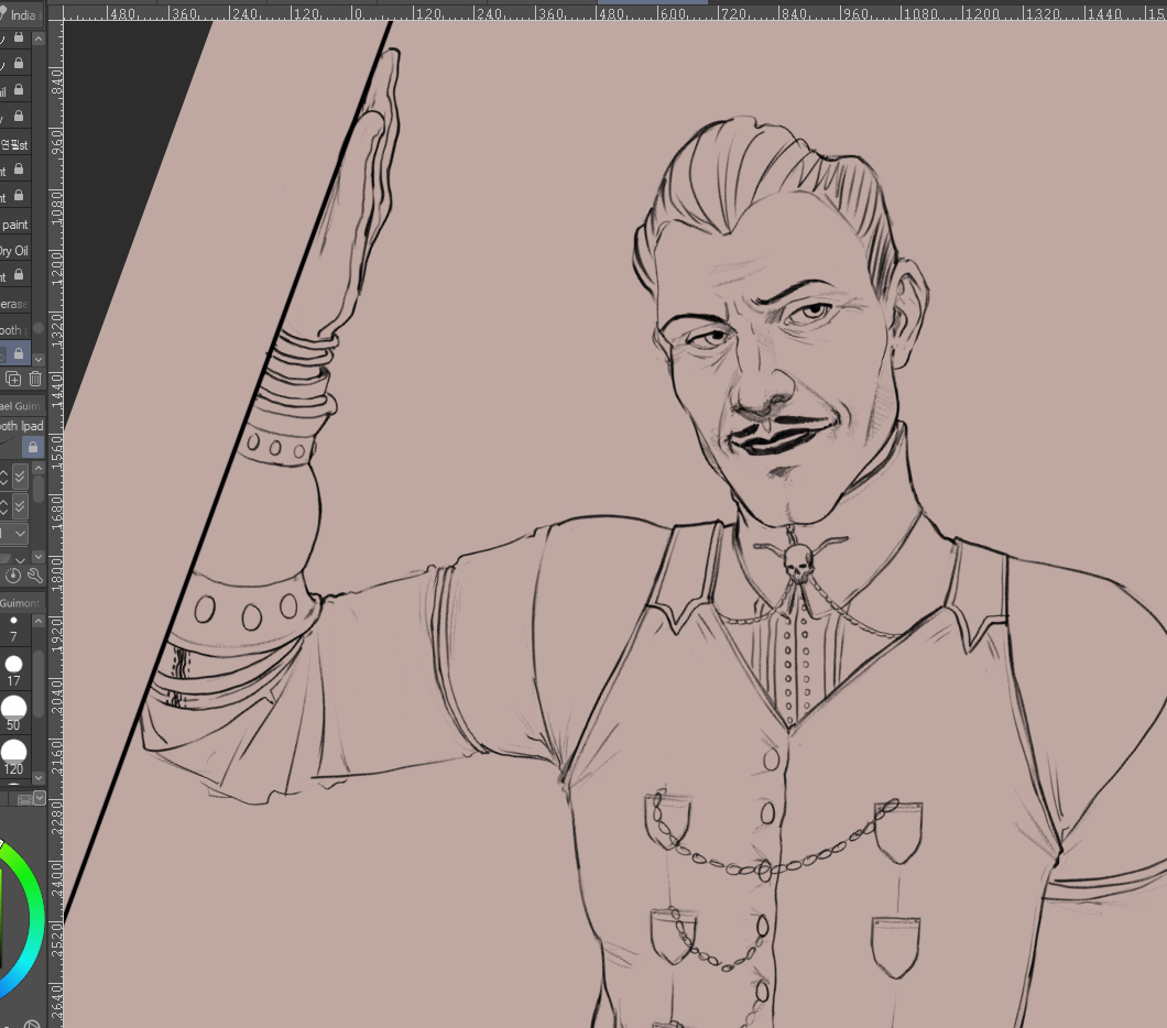 iammadeofpages's tweet image. I saw there will be an Emmrich week - so I had to do some practice.
Sooo, first favorite lich daddy sketch.
#emmrichvolkarin