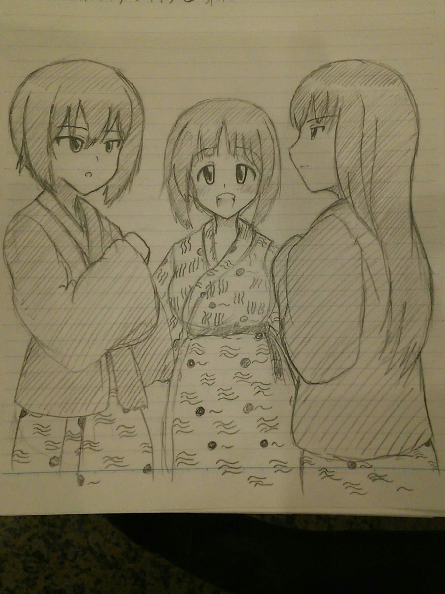 おはようございます。
今日は休みですが色々やることがありそう……

これは昔、シーサイドホテルさんの交流ノートに描いたやつかな。西住一家。
しほさん、これしか描いてなかったw
しほさん、誕生日おめでとう! 