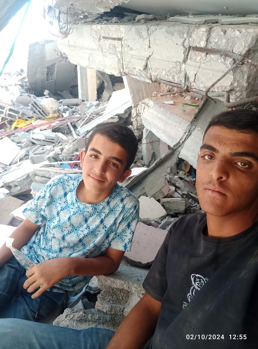 Look closely at this photo. It's a living testament to our tragedy in Gaza Food shortages and malnutrition are ravaging our children's bodies. Hunger humiliates us and our children pay the price every day We need 290€ to buy a sack of flour that will save my children from hunger