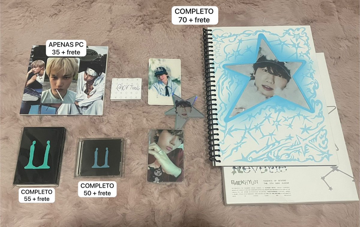 i07tyng's tweet photo. VENDA / VENDO

- preços na imagem 
- mais infos/videos no pv
- ❌ sensitive buyers
- feedbacks e termos no fixado 
- pagamento imediato

🏷️ baekhyun kai exo wait on me essence of reverie album photocard gdragon bigbang  ubermensch procuro compro https://t.co/TuUnO7nwtW