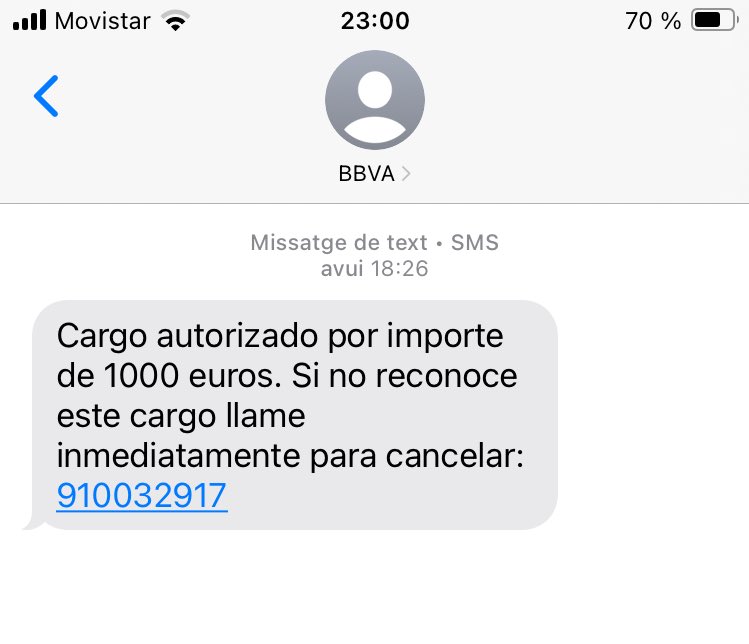 Vigileu, els estafadors no fan vacances! No hi truqueu! <a href="/mossos/">Mossos</a> <a href="/bbva/">BBVA</a>
