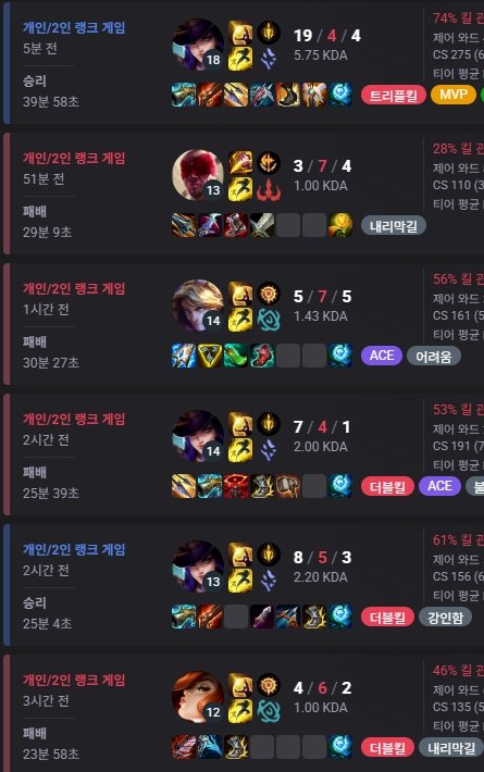 요새 롤 힘드네