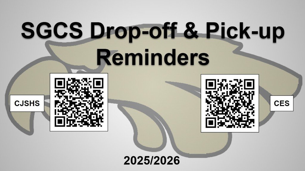 Student drop-off &amp; pick-up reminders for the 2025-2026 school year.