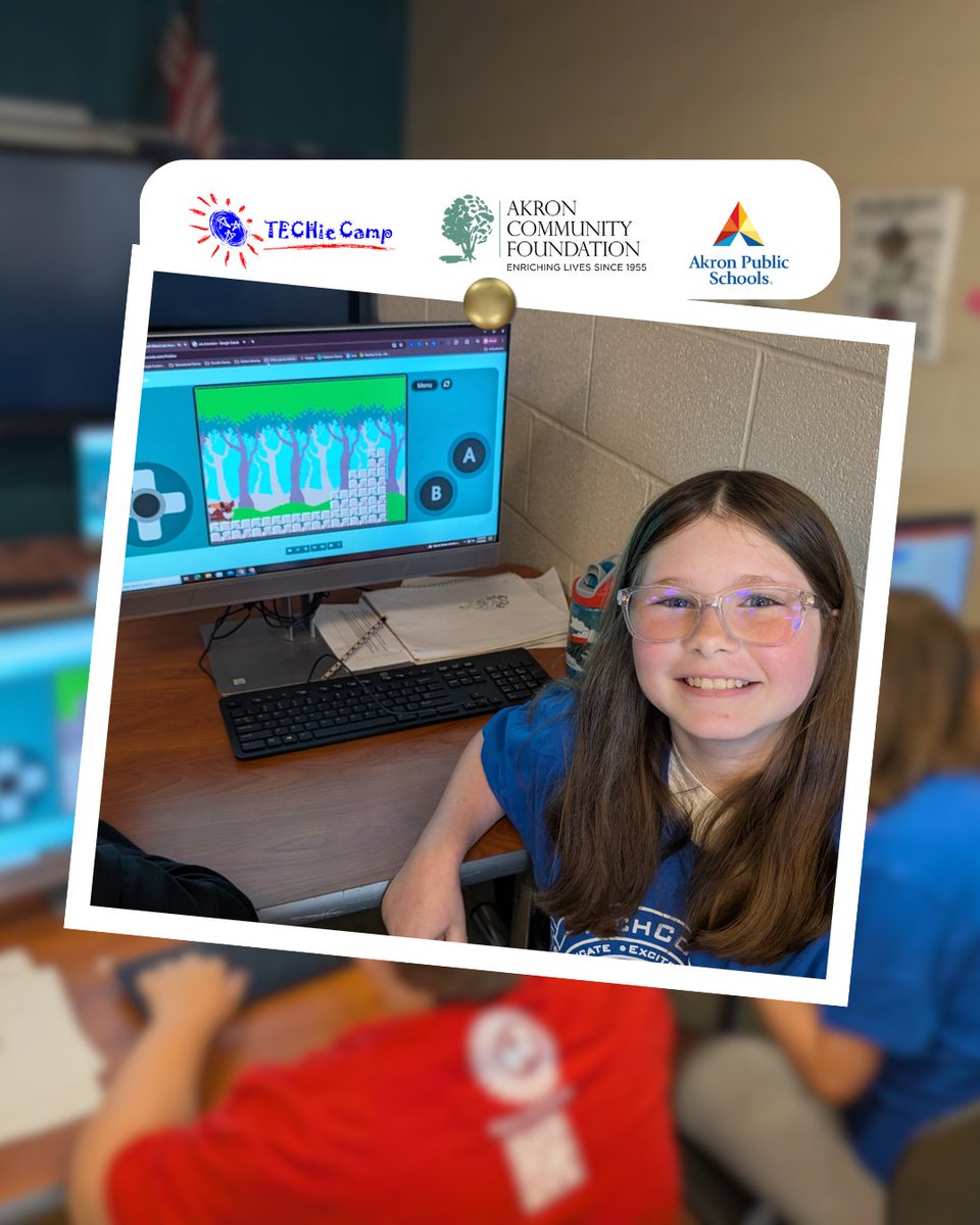 TECH CORPS (@techcorpsus) on Twitter photo From players to creators! Akron middle school students designed & coded their own retro video games at Techie Camp: Retro, sponsored by Akron Community Foundation. Thanks to <a href="/akronschools/">Akron Public Schools</a> for hosting! #techcorps #Akron From players to creators! Akron middle school students designed & coded their own retro video games at Techie Camp: Retro, sponsored by Akron Community Foundation. Thanks to <a href="/akronschools/">Akron Public Schools</a> for hosting! #techcorps #Akron