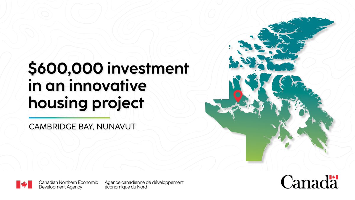 CanNor is investing up to $600,000 in a small home project, offering an efficient and cost-effective model for homeownership in #Nunavut.
ow.ly/sLym50WwmkE