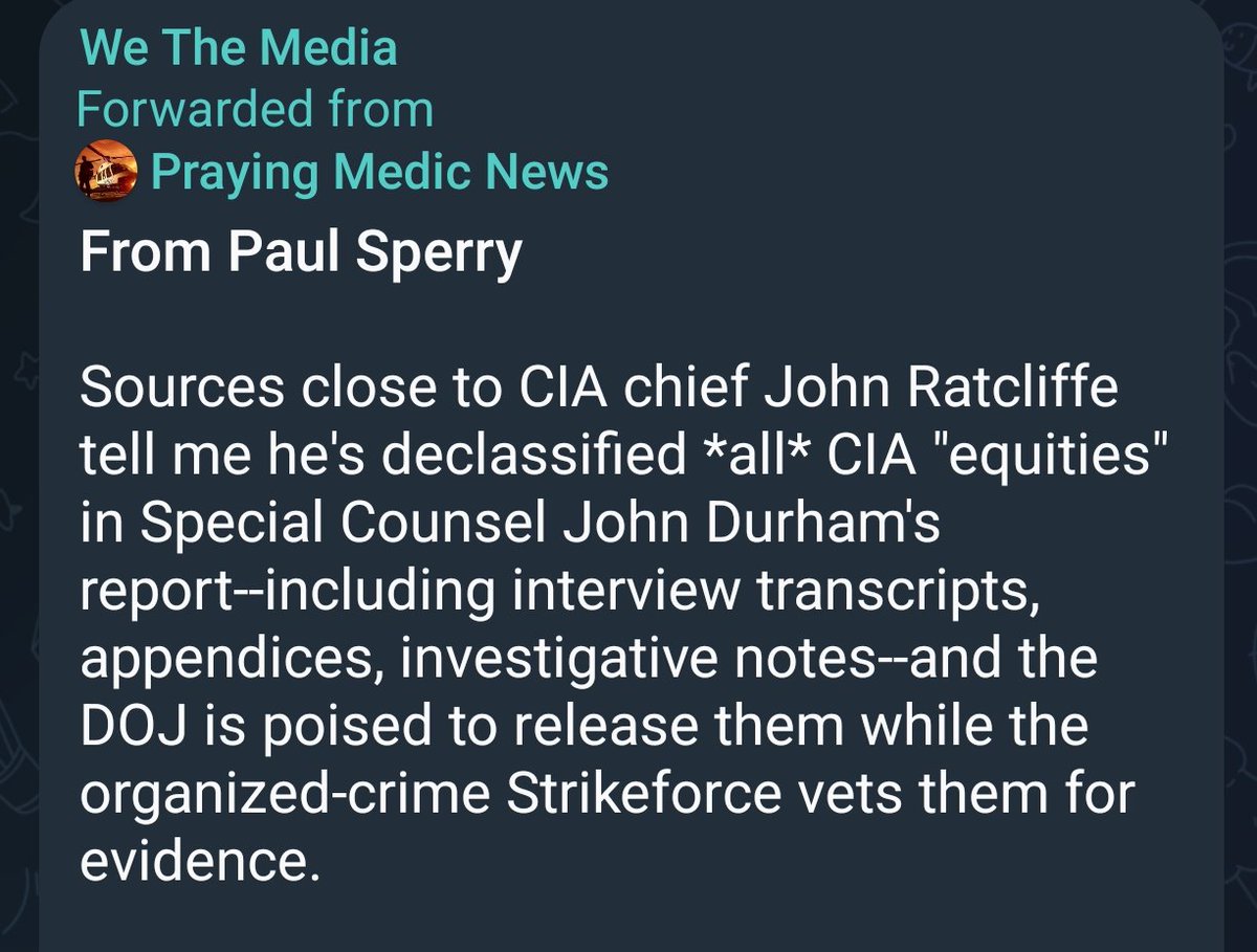 TruthTeller_onX's tweet image. They, by now, have realized there is nowhere to go. The info is going to be declassified until their lies can't do squat.
They are cooked with the money trail and hard evidence.
