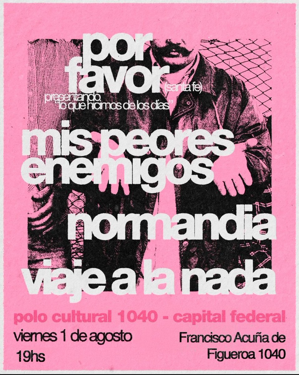 mis peores enemigos (@mpebot) on Twitter photo este viernes tenemos cita emocional
recibimos a nuestros amigos de por favor (desde santa fe) junto a viaje a la nada y <a href="/normandia_ar/">normandía 🍂</a> 🫂
por motivos ajenos a nosotros la fecha es en el POLO 1040 a las 19hs (y no en salas rincon). si ya compraste tu entrada sirve igualmente
🖤 este viernes tenemos cita emocional
recibimos a nuestros amigos de por favor (desde santa fe) junto a viaje a la nada y <a href="/normandia_ar/">normandía 🍂</a> 🫂
por motivos ajenos a nosotros la fecha es en el POLO 1040 a las 19hs (y no en salas rincon). si ya compraste tu entrada sirve igualmente
🖤