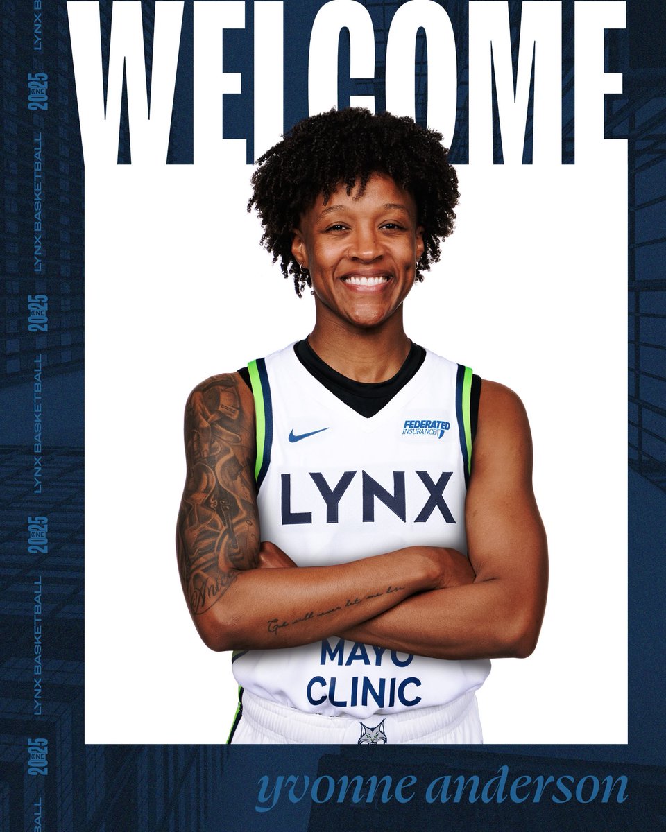 welcome to Minnesota, Yvonne!

Yvonne joins the Lynx on a seven-day contract.