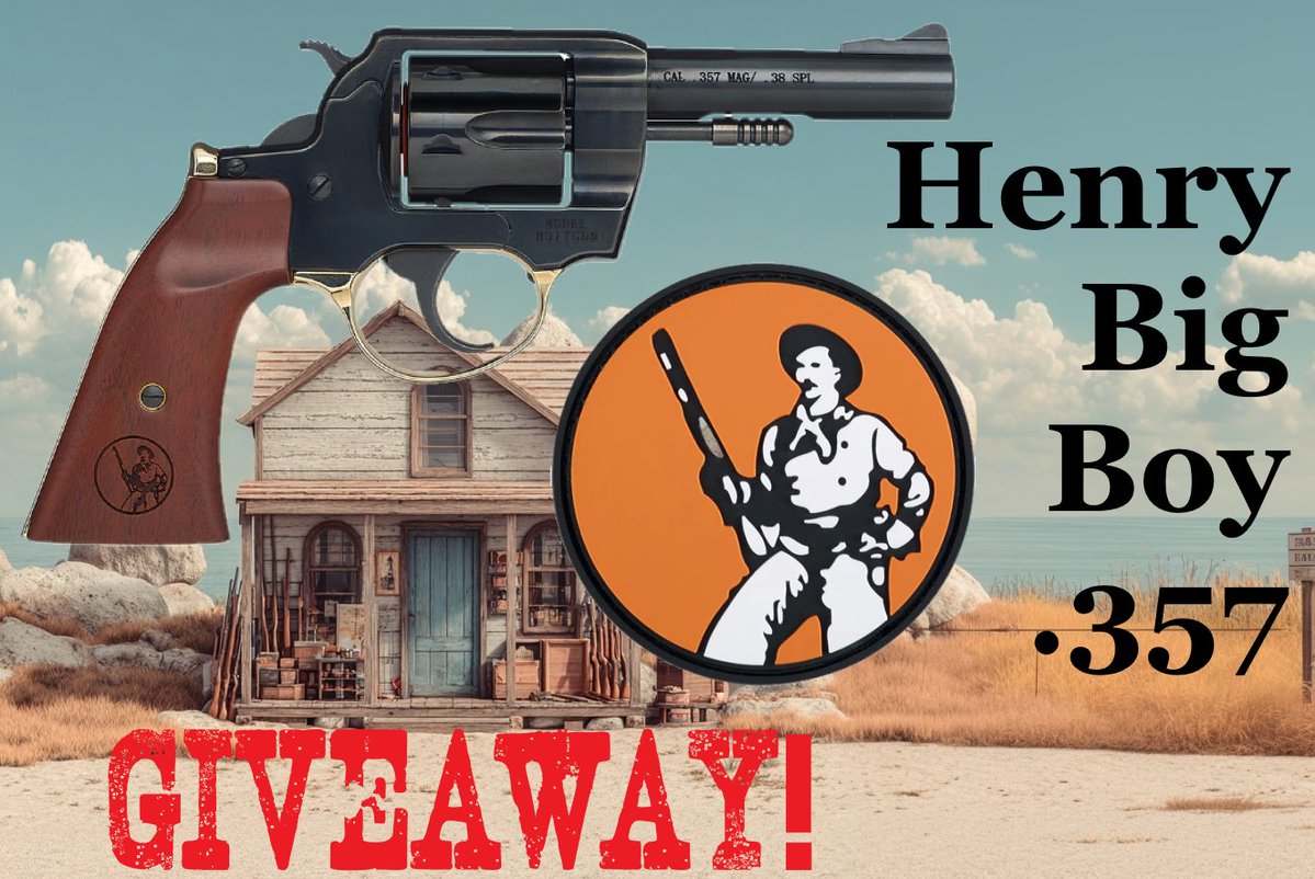 This week's giveaway is a Henry Big Boy .357 revolver! Please follow, repost, and share our giveaway and sales to participate! We appreciate you all! Let's get this one past 50k!