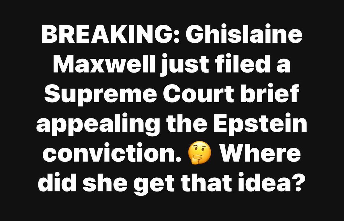 OurProgressive's tweet image. “Ghislaine Maxwell files Supreme Court brief appealing Epstein conviction” lAxios