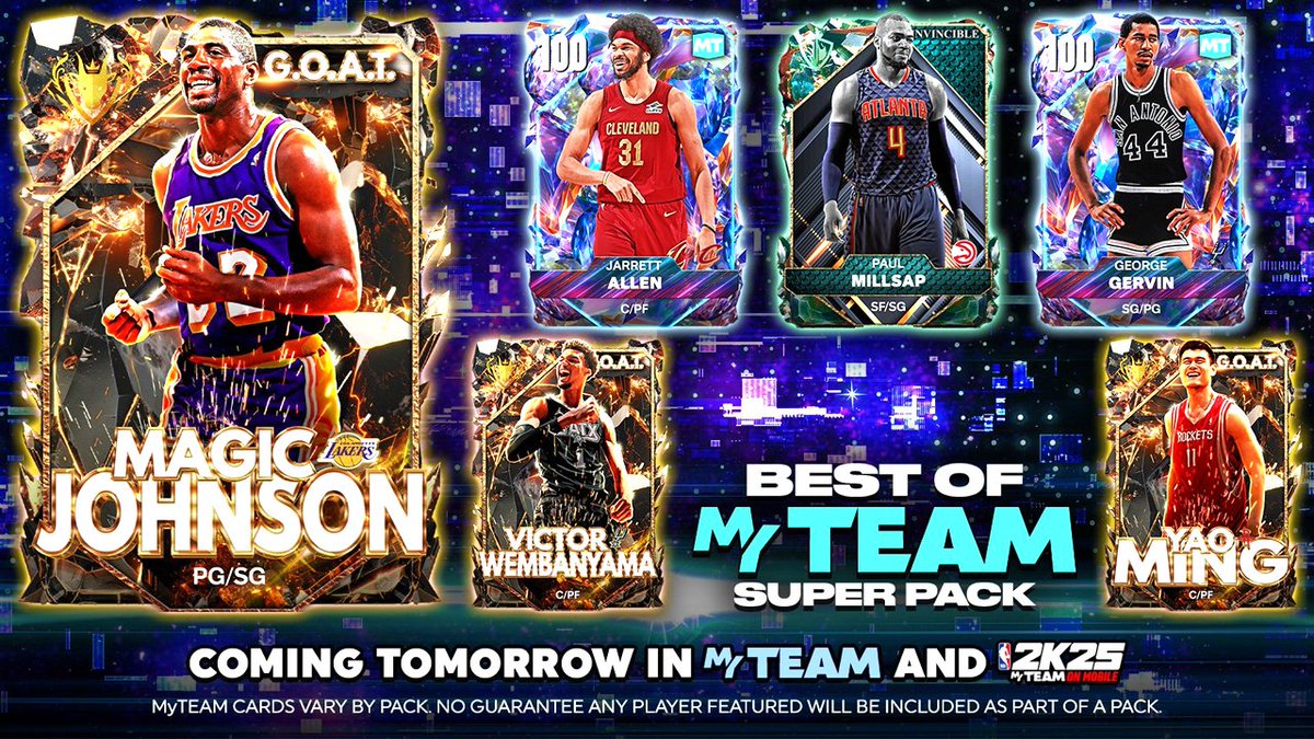 THE FINAL TUESDAY CONTENT OF NBA 2K25 MyTEAM…

⬇️⬇️⬇️⬇️
youtu.be/U0yfT6gRvBo