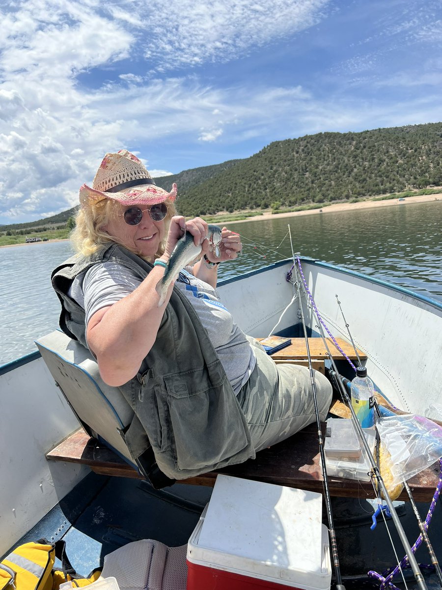 It was my first time to troll and I caught 2!trout.  Not bad for a Monday ..