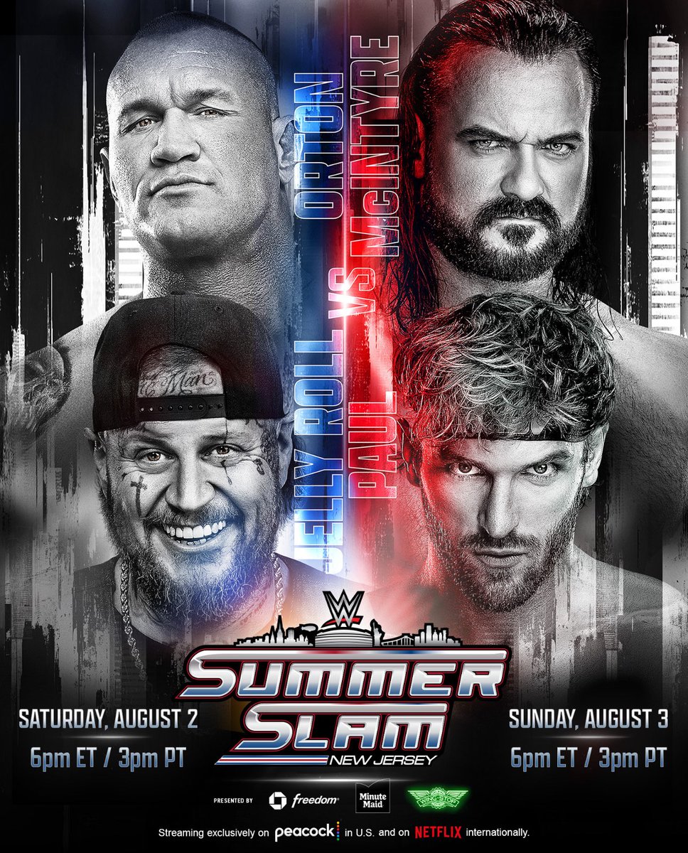 RomanEra0's tweet image. 🚨Per @TCwrestlevotes "wheels are in motion" for alternative plans in the event Drew McIntyre is unable to get to SmackDown this Friday.
What that means for his Tag Team match against Jelly Roll & Randy Orton at #SummerSlam, is yet to be determined.
DREW CAN MISS SUMMERSLAM