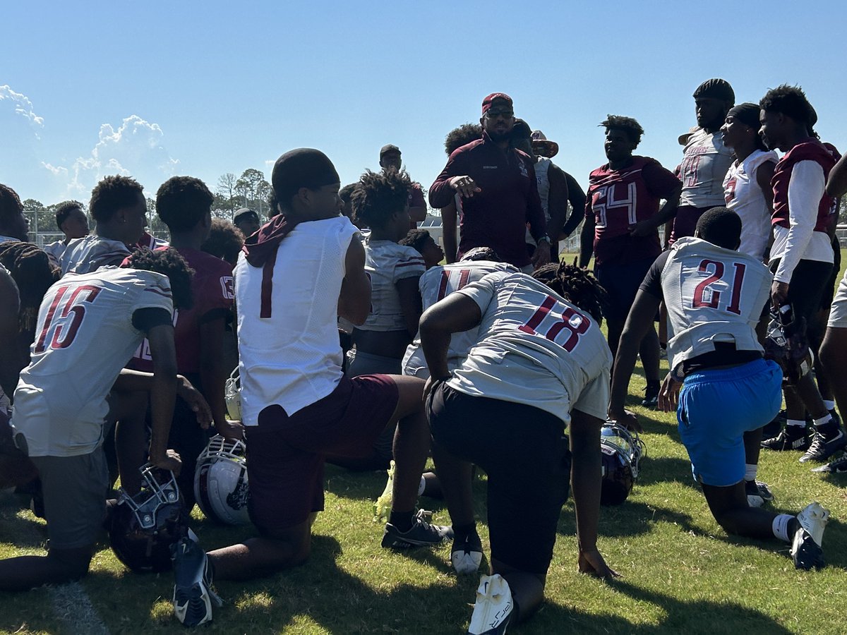 PatBernadeau's tweet image. Second stop of the day is at Fort Pierce Westwood as the Panthers have their first day of practice under new head coach @WestWoodcoachLV