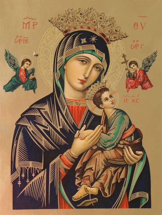 Virgem do Perpétuo Socorro, Santa Mãe do Redentor, socorrei o vosso povo que almeja ressurgir.