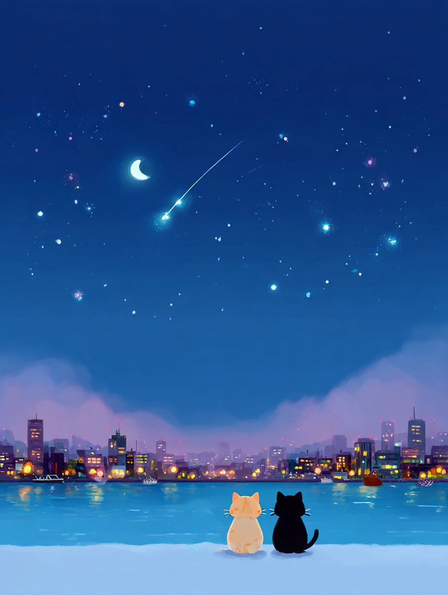chocola_palette's tweet image. 『夜空の約束』～星降る港で君と～0729