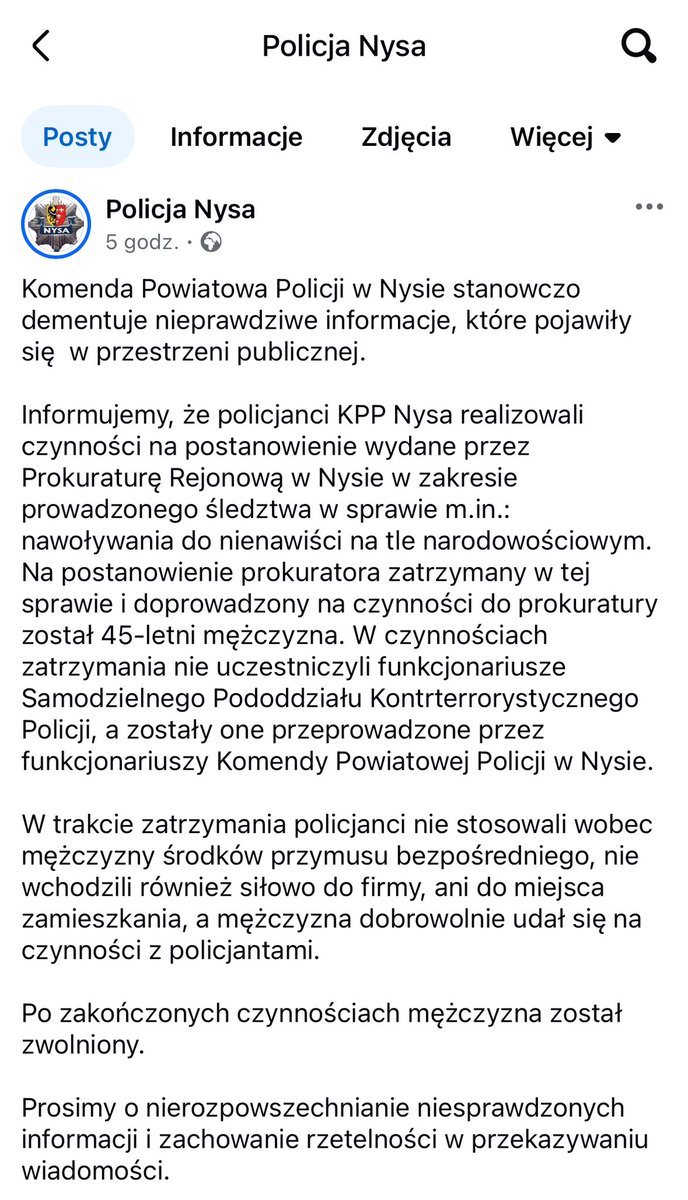 Takiego fejka puszczać trochę wstyd.