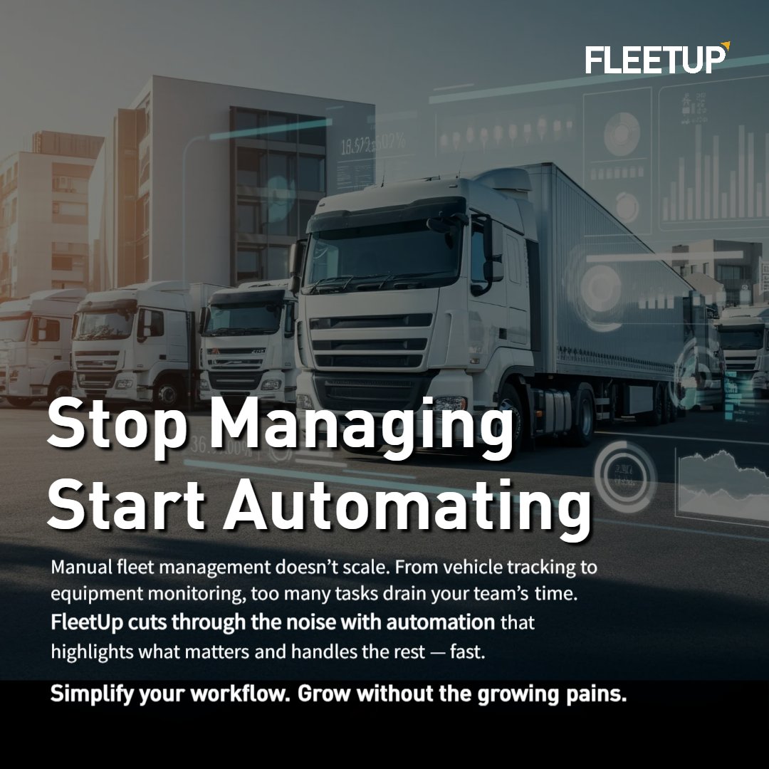 FleetUp's tweet image. Stop Juggling Systems. Start Running Smarter.
Managing fleets across multiple platforms? There’s a better way.
FleetUp brings your vehicles, trailers, equipment, and cargo together—into one real-time, easy-to-use platform.

#FleetManagement #LogisticsTech #AssetTracking