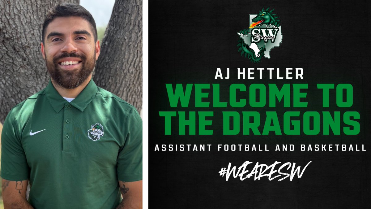 Coach AJ Hettler (SWHS Class of 2013) returns home. Coach Hettler brings 8 years of experience. At SWHS, he played 3 sports and played football at Howard Payne (C/O 2017). Let's welcome Coach and his fiancé, Megan!