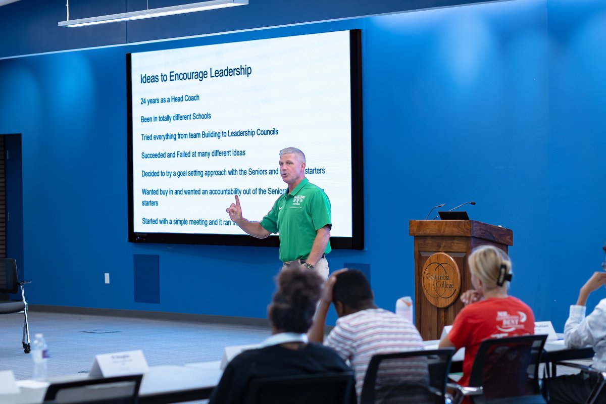 Sam Fleury (@sam_fleury) on Twitter photo Thanks to <a href="/BlairOaks_1/">Blair Oaks Football</a> Football Coach Ted Lepage for providing words of motivation and positivity at the 2025 <a href="/ColumbiaColg/">Columbia College</a> Voices of Leadership camp! Best of luck with the upcoming season, Falcons.
READ: connected.ccis.edu/2025/07/columb… Thanks to <a href="/BlairOaks_1/">Blair Oaks Football</a> Football Coach Ted Lepage for providing words of motivation and positivity at the 2025 <a href="/ColumbiaColg/">Columbia College</a> Voices of Leadership camp! Best of luck with the upcoming season, Falcons.
READ: connected.ccis.edu/2025/07/columb…