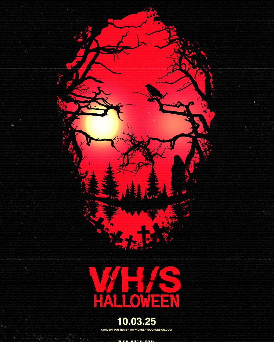 #vhshalloween 🩸📼 Alt poster by me. 😉🤘#digitalart #foundfootage