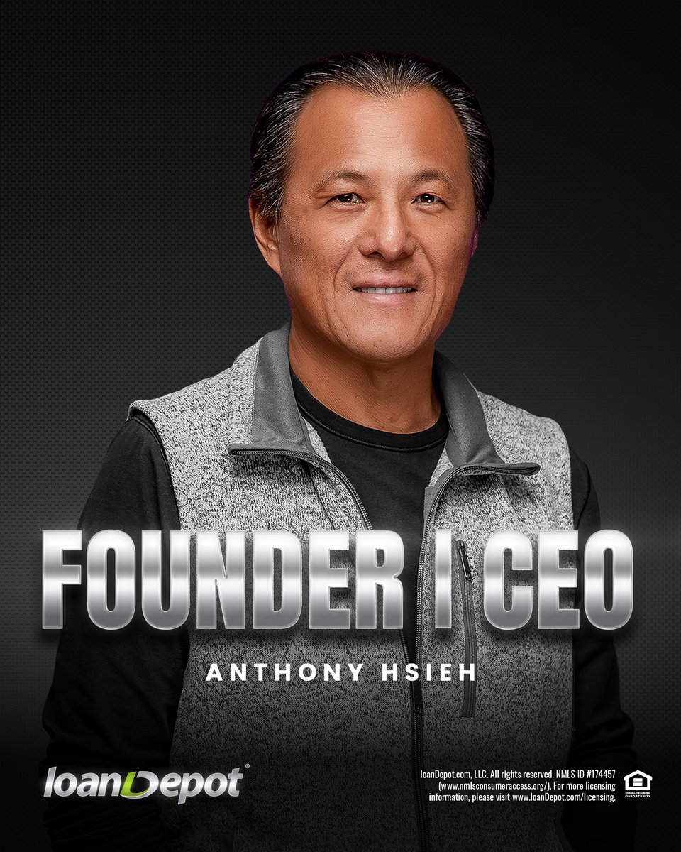Big news! loanDepot announced today that Founder Anthony Hsieh has agreed to return as the Company’s permanent CEO. 

Read the announcement: bit.ly/4kZgXXG.  

#NEXT365 #teamloanDepot #homemeanseverything #letsgo