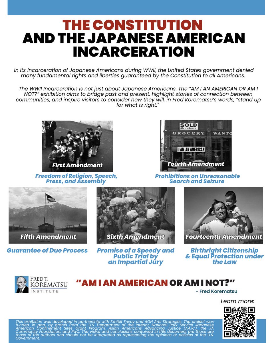 On July 28, 1868, Sec of State Seward issued a proclamation certifying w/o reservation that the #14thAmendment was a part of the U.S. Constitution after ratification on July 9. Learn more about the Constitution &amp; the Japanese American Incarceration: tinyurl.com/3dr2tvs8