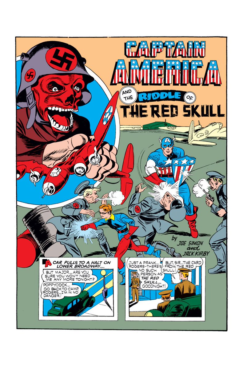 radiodormouse's tweet image. Captain America first faced the Red Skull in Captain America Comics #1, by writer Ed Herron and artists Joe Simon & Jack Kirby. Simon & Kirby’s partnership is legendary, while Herron had few Marvel credits before passing in 1966—but he’s remembered for Cap’s most iconic villain.