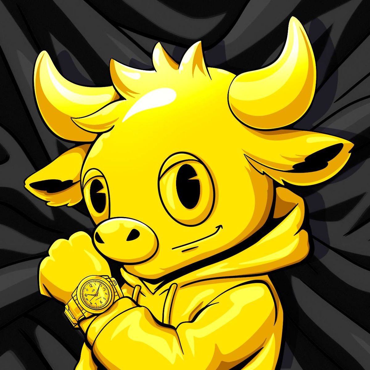 FluffelBullz's tweet image. gFluff, bullievers!
The hunt for the Golden Bull is ON. And if you’re the lucky one to mint and reveal this legendary piece, we’re handing you the ultimate flex - A REAL ROLEX.
This isn’t just any NFT. This is the Golden Bull, a 1-of-1 ultra-rare collectible in the Fluffel…