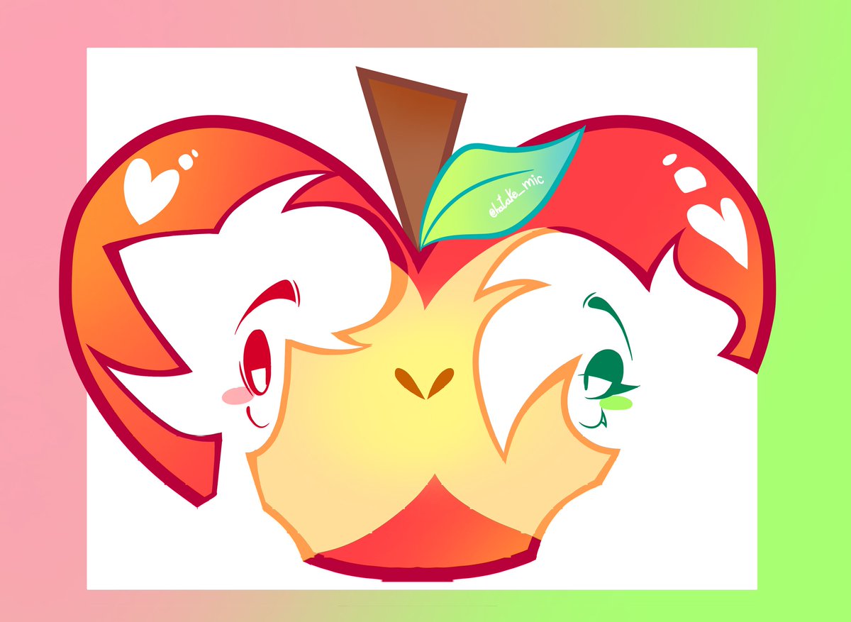hatake_mic's tweet image. Apple trend -- #spookymonth #candybats